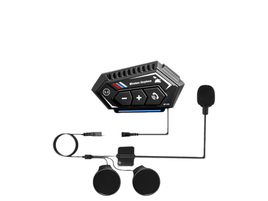 Intercomunicador para casco de motocicleta Siurn BT12C (negro)