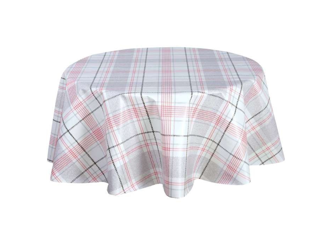 Habitable - Mantel Redondo De Plástico - Diam. 150 Cm - Rojo