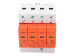 Protector De Sobrecarga De Ca Con Respuesta Rápida, Instalación En Rail De 36mm, Dispositivo Protector 4p 20‑40ka 420v