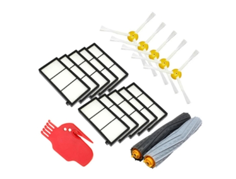 Conjunto de escovas laterais e filtros hepa para irobot roomba 800 série 870