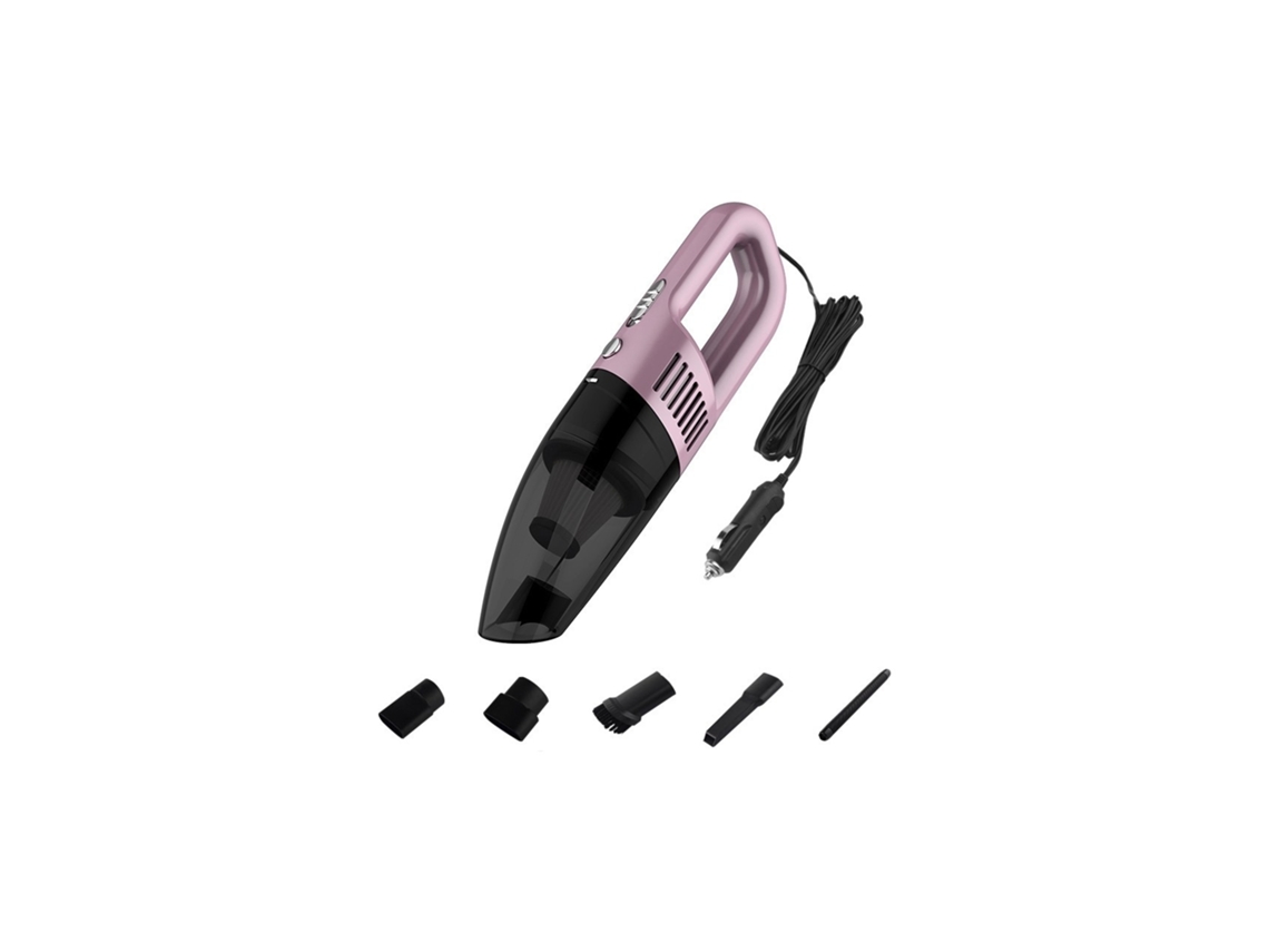 Aspiradora Digitallab para coche, potente, portátil y silenciosa (rosa)