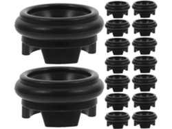 16 Soportes Esféricos Plástico Negro 2 5 Antideslizantes Minerales Piedras Cristal Huevos Bases Decorativas