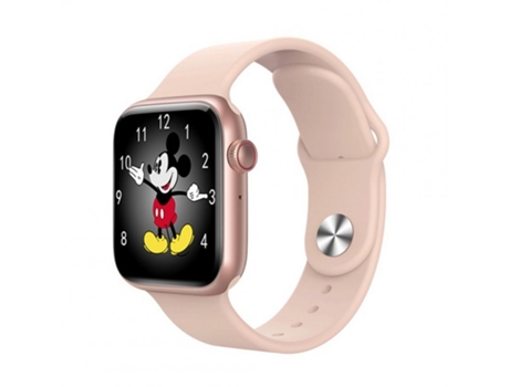 Smartwatch T500+ Bluetooth Llamada Pantalla táctil Música Podómetro Rastreador Monitoreo Rosa
