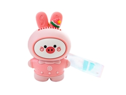Mini ventilador portátil USB sin aspas Primerox, llavero de conejo adorable con cordón para estudiantes y viajes.