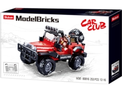 Blocs de Construcción SLUBAN Model Bricks Jeep 253 Pzs (Edad Mínima: 6 Años - 38 x 23,7 x 6,7 cm)