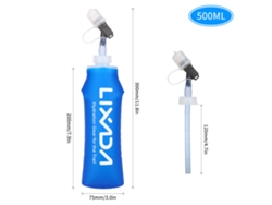 Botella De Agua Flexible Con Pajita, Libre De Bpa, Ideal Para Acampar, Hacer Senderismo, Ciclismo, Correr Y Mochilear, 500 Ml.