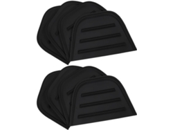 8 Protectores De Esquina, Diseño Antideslizante, Pvc Negro, Juego De 8, Uno Para Maletas Y