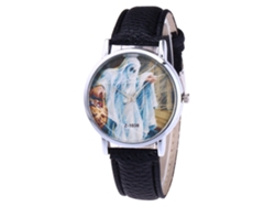 Reloj De Pulsera Zhoulianfa Fashion Para Mujer Con Correa De Cuero Sintético Negro.