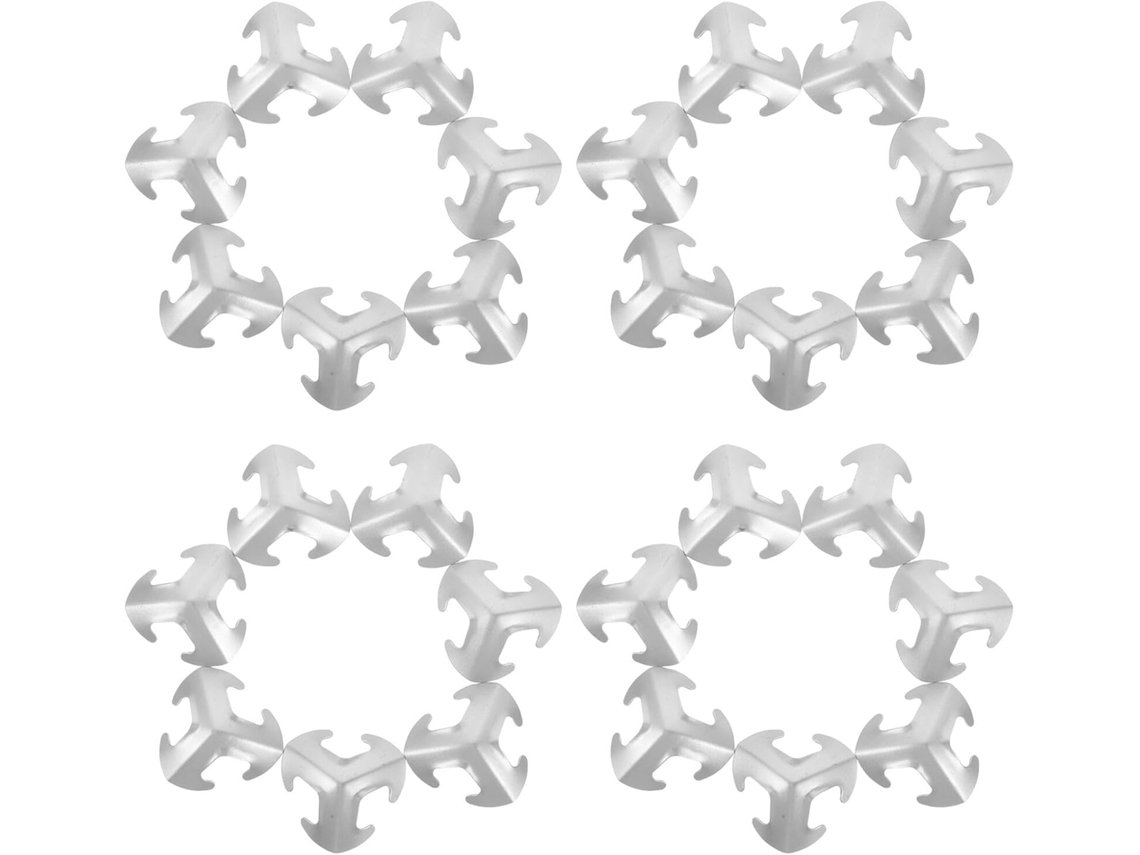 Conjunto De 50 Placas De Metal Banhadas A Prata Para Armadura Medieval, 2,7 X 2,7 Cm.