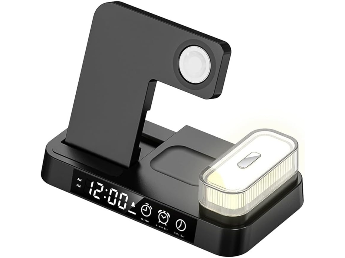 Utilice Un Cable Usb Para Conectar La Base Del Despertador De Su Teléfono Para Cargarlo.