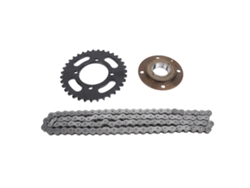Kit De Engranajes Y Cadena 420 Con 76 Eslabones, Engranaje Trasero De 35 Dientes, Volante Sin Dientes, Acero Para Motocicleta Y Kart.