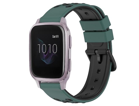 Correa Smartwatch Para Garmin Venu Sq 20Mm Verde Oliva-Negro VENISYMLIS