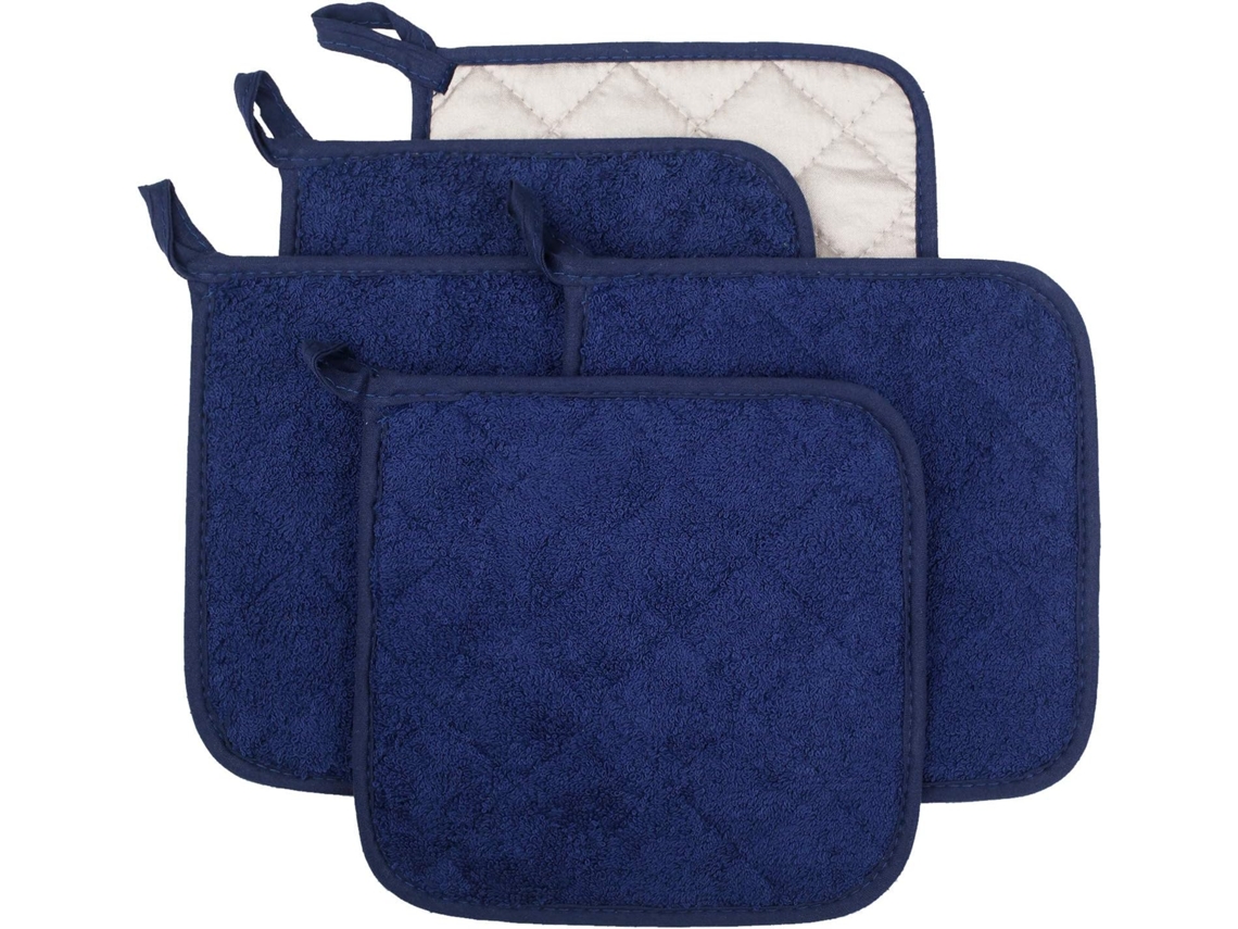 Almohadillas De Aislamiento Térmico - Algodón - Paquete De 5 Unidades - Azul Oscuro