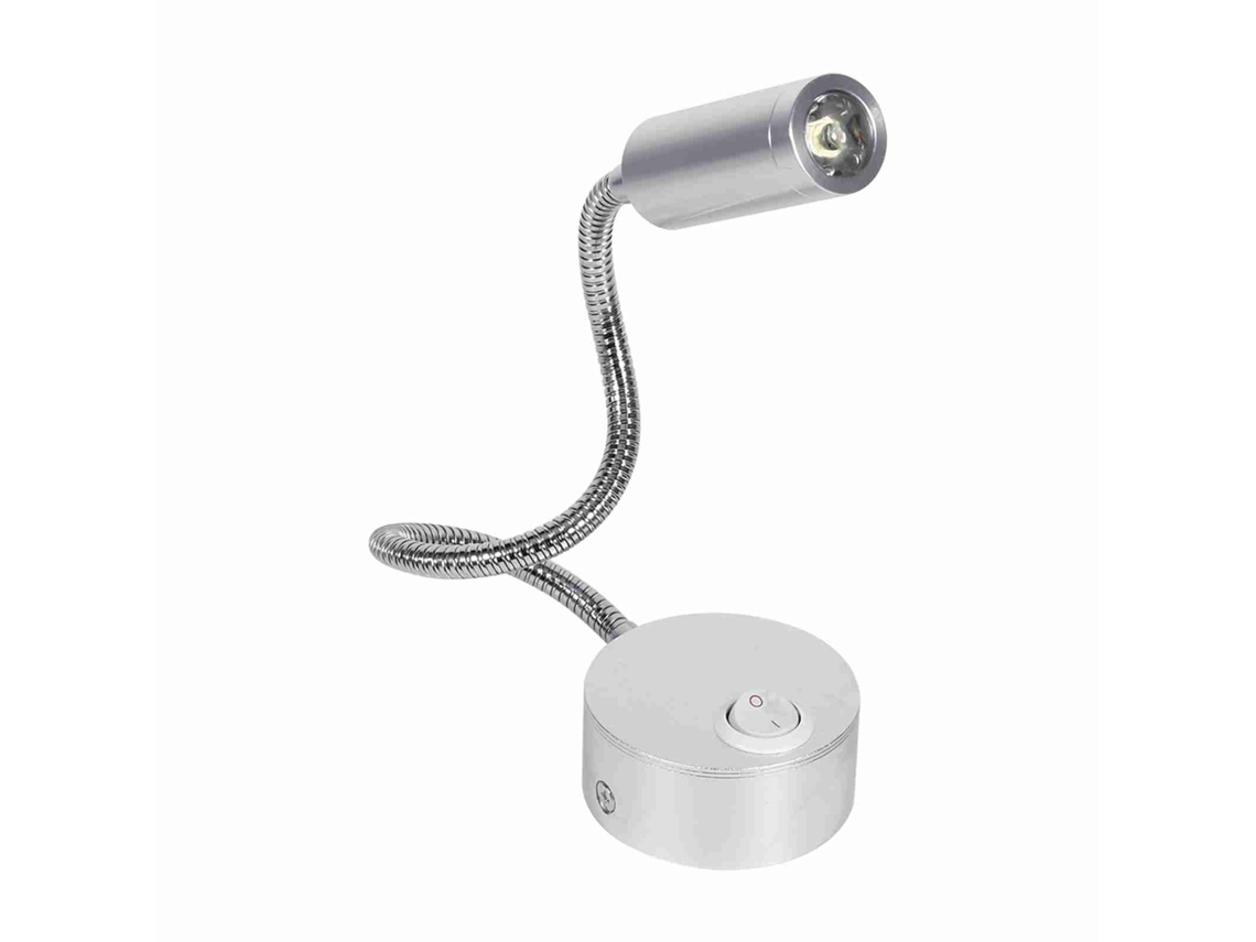 2026-lámpara Led De Lectura Para Cama Con Cuello De Cisne, 3w Luz Blanca Cálida, Interruptor On/off, 85-265v