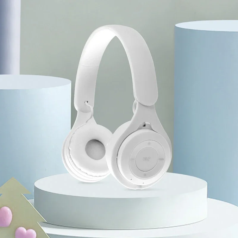Auriculares Deportivos Inalámbricos Bluetooth 5.0 (blancos), Auriculares Estéreo Plegables Para Juegos