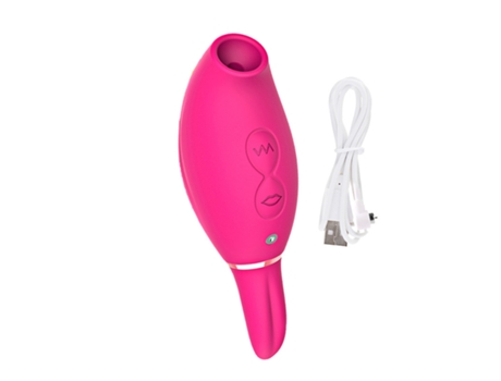 Vibrador de succión oral para lamer la lengua de 5 10 modos para mujeres (rosa) YIZHOOD