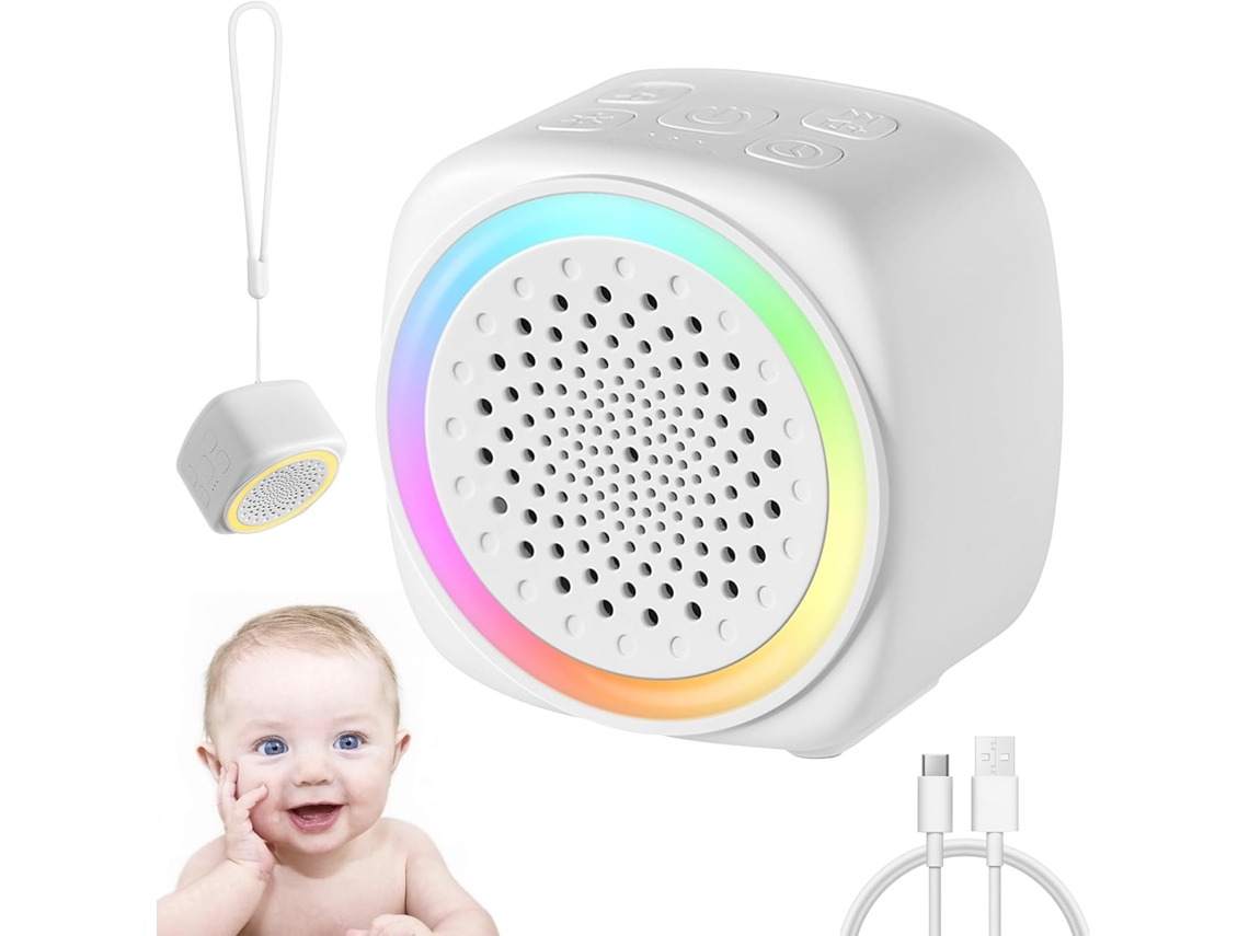 Máquina De Ruido Blanco Mini Portátil, 16 Sonidos Sin Bucle, Ayuda Para Dormir Bebés/adultos/niños