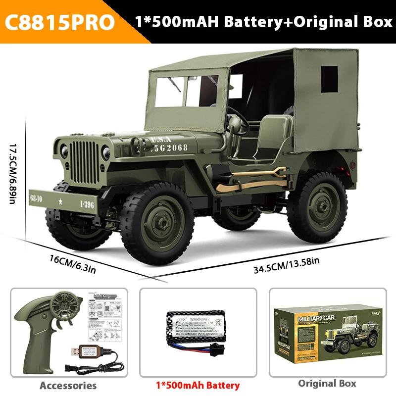 (pro) Coche Todoterreno 4x4 Teledirigido, Juguete Para Niños