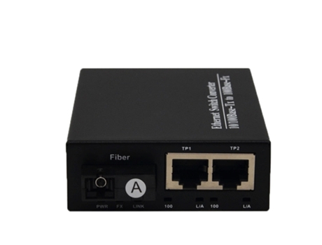 Switch de Fibra Ótica de 1000 M Ethernet 8 Sc-Fibre 2 Rj45 convertor de Mídia SLOWMOOSE (1Pcs 1F2E Duplex)