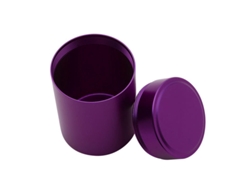 Mini Caja De Té De Metal (morada), Contenedor Portátil Pequeño