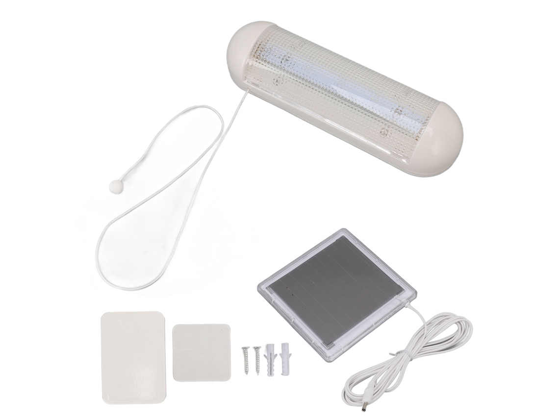 Rebe-luz Led Solar Separada Para Garage Con Panel Solar, Ideal Para Taller, Corredor, Patio Y Escaleras