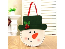 Bolsa navideña con Papá Noel, muñeco de nieve y reno, bolsa de dulces, bolsa de regalo navideña Hengjian