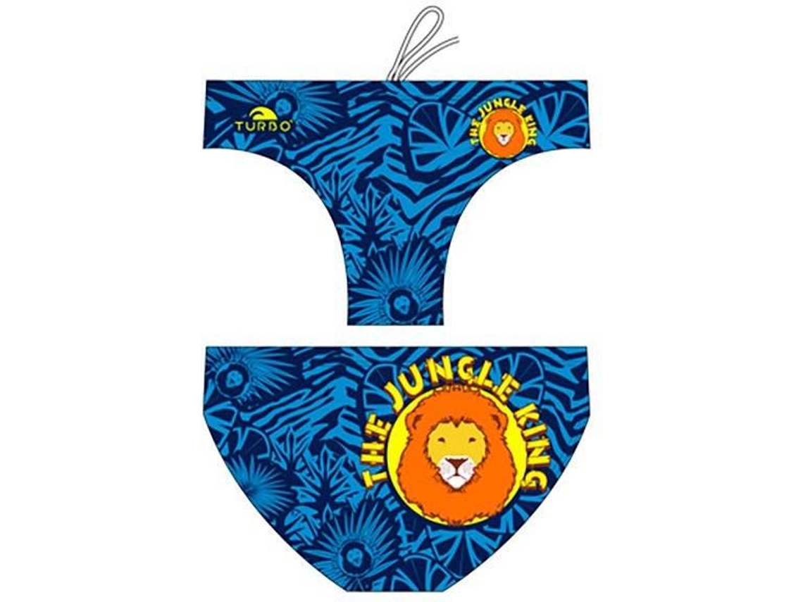 Calzoncillos para Hombre TURBO Jungle King Waterpolo Royal Azul para Natacion (L)