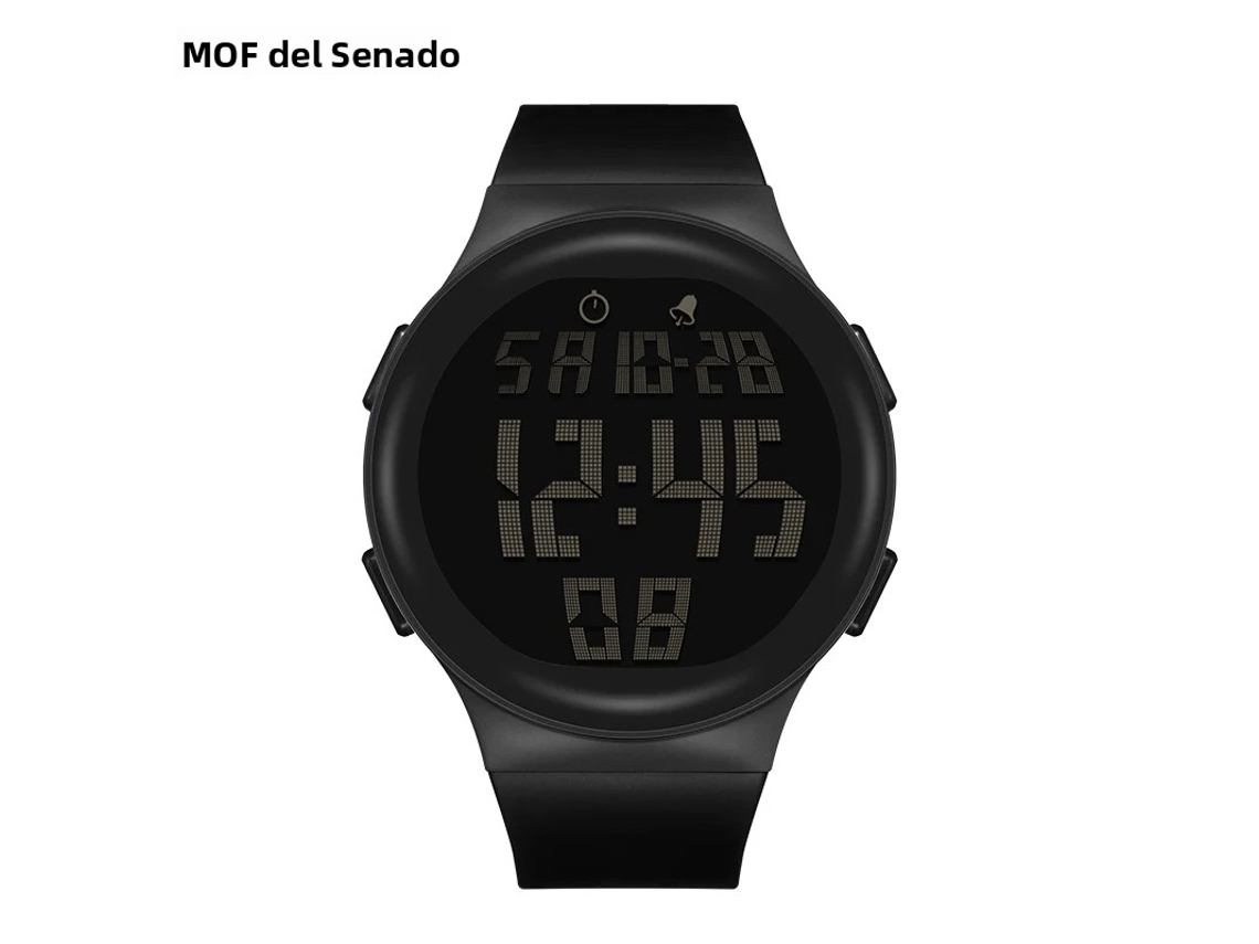 Reloj electrónico, correa de TPU suave, pantalla digital LED grande, despertador resistente al agua.