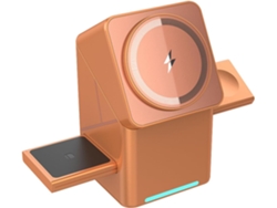 Base De Carga Rápida De 15 W Con Rotación Automática, Abs, Para Dispositivos.