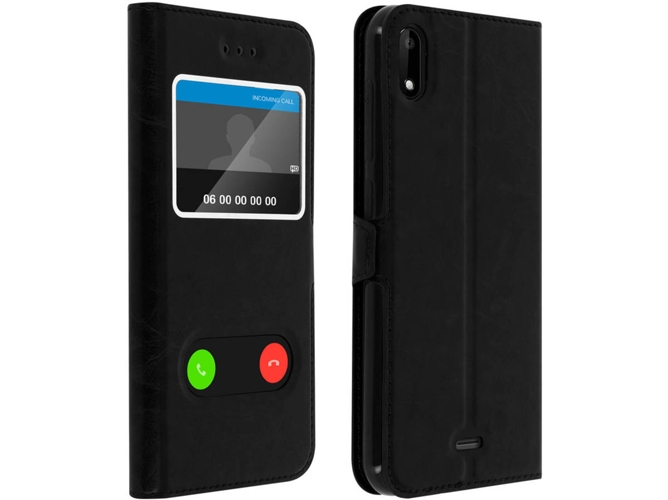 Funda Wiko Y50 AVIZAR FOLIO-TOWIND-BK-Y50 Negro