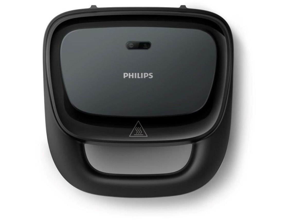 Philips HD2331/90 Croque Monsieur Maker con placas triangulares antiadherentes de 750 W