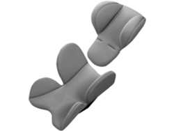 Cojín transpirable para cochecito de bebé Digitallab, con protección para el cuello (gris)