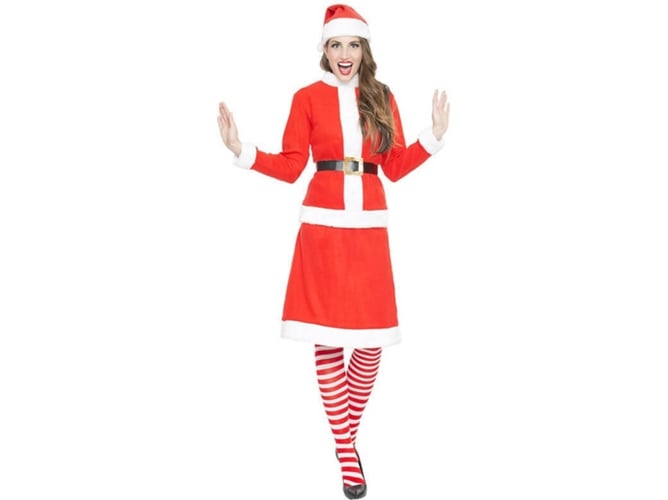 Disfraz de Mujer DISFRAZZES Mamá Noel O Miss Santa Claus (Talla: S)