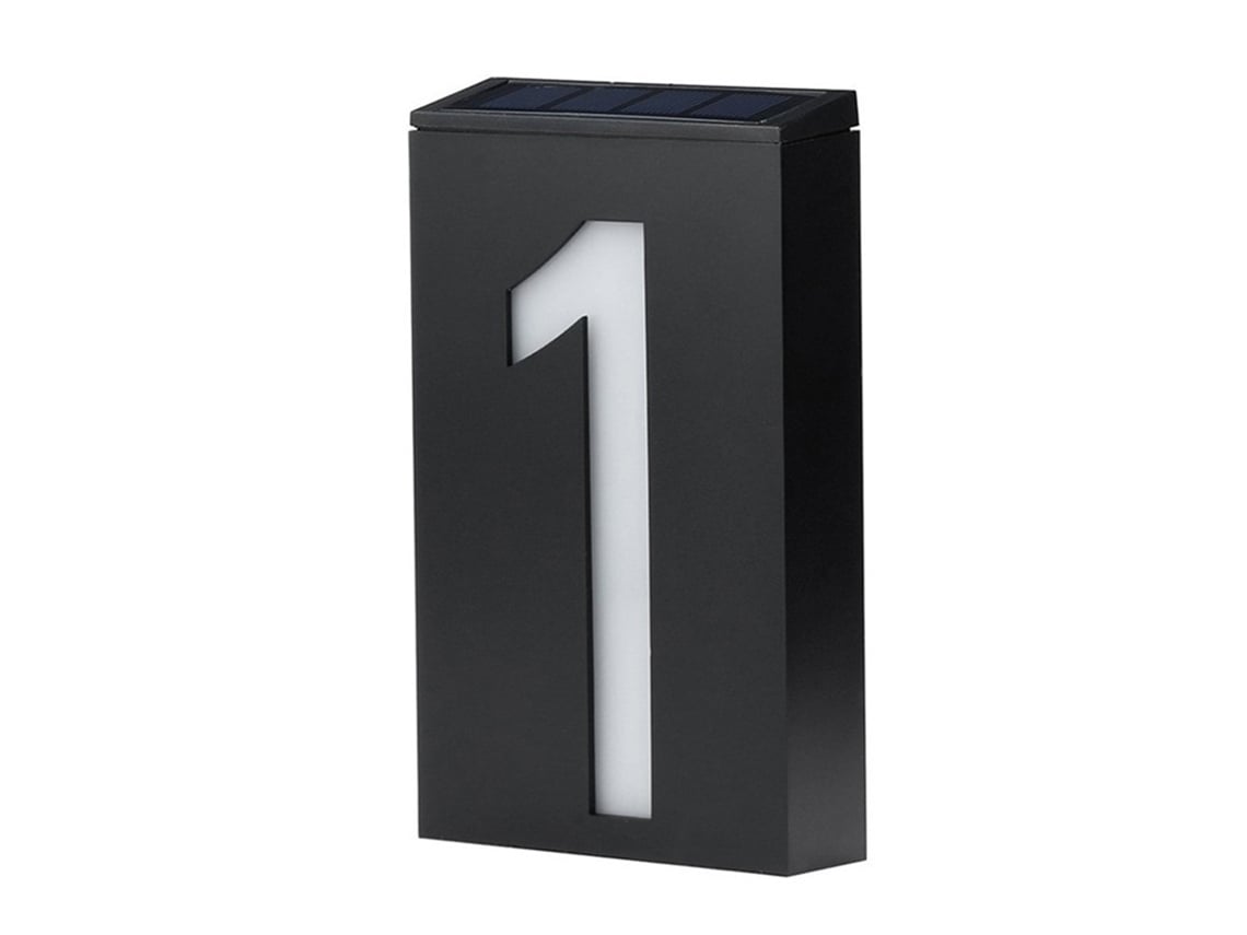 Rebe-placa De Número De Casa Solar Con Led Iluminado Recargable 1000mah Para Hogares