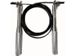 Cuerda para saltar de velocidad profesional de aluminio BSFIT. Salta hacia la excelencia con accesorios para cuerda de salto de velocidad, boxeo (aluminio gris).