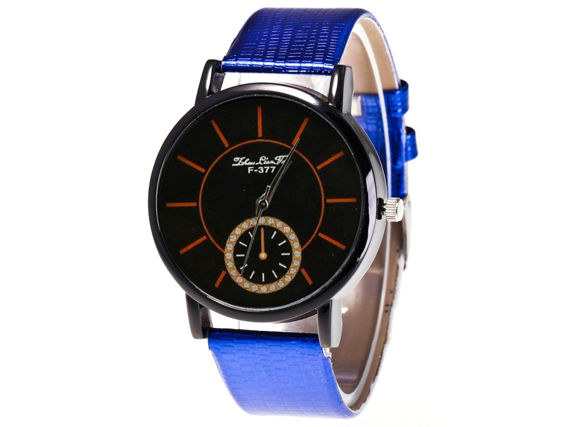 Reloj Analógico De Cuarzo Para Mujer Con Correa De Puzhoulianfa Moda Regalo Estudiante Azul