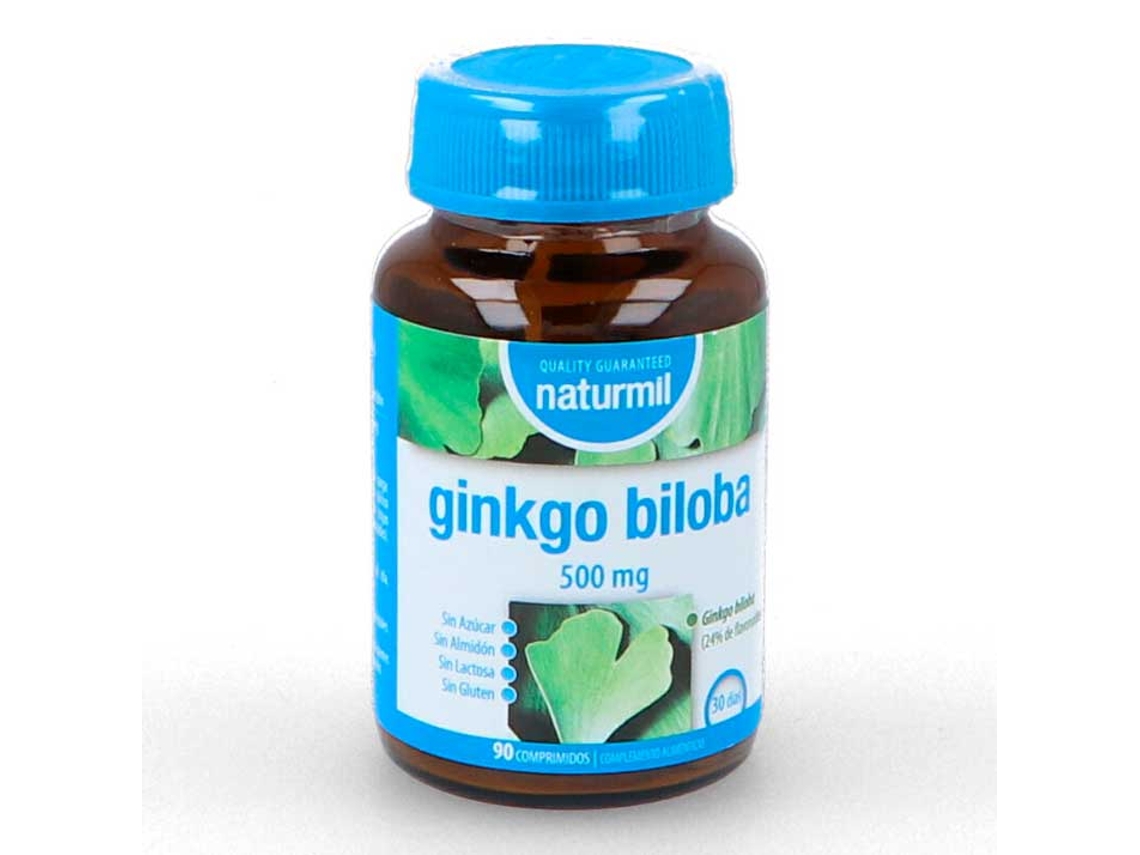 Complemento Alimentar NATURMIL Ginkgo Biloba (90 comprimidos de 500mg)