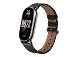 Correa para Xiaomi Smart Band 10/9/8 - Piel - Textura a cuadros - Hebilla de acero plateado