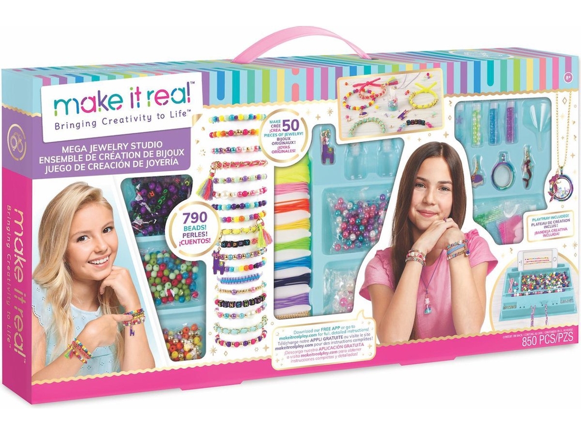 Set de fabricación de bisutería para niños MAKE IT REAL Studio (8 anos)