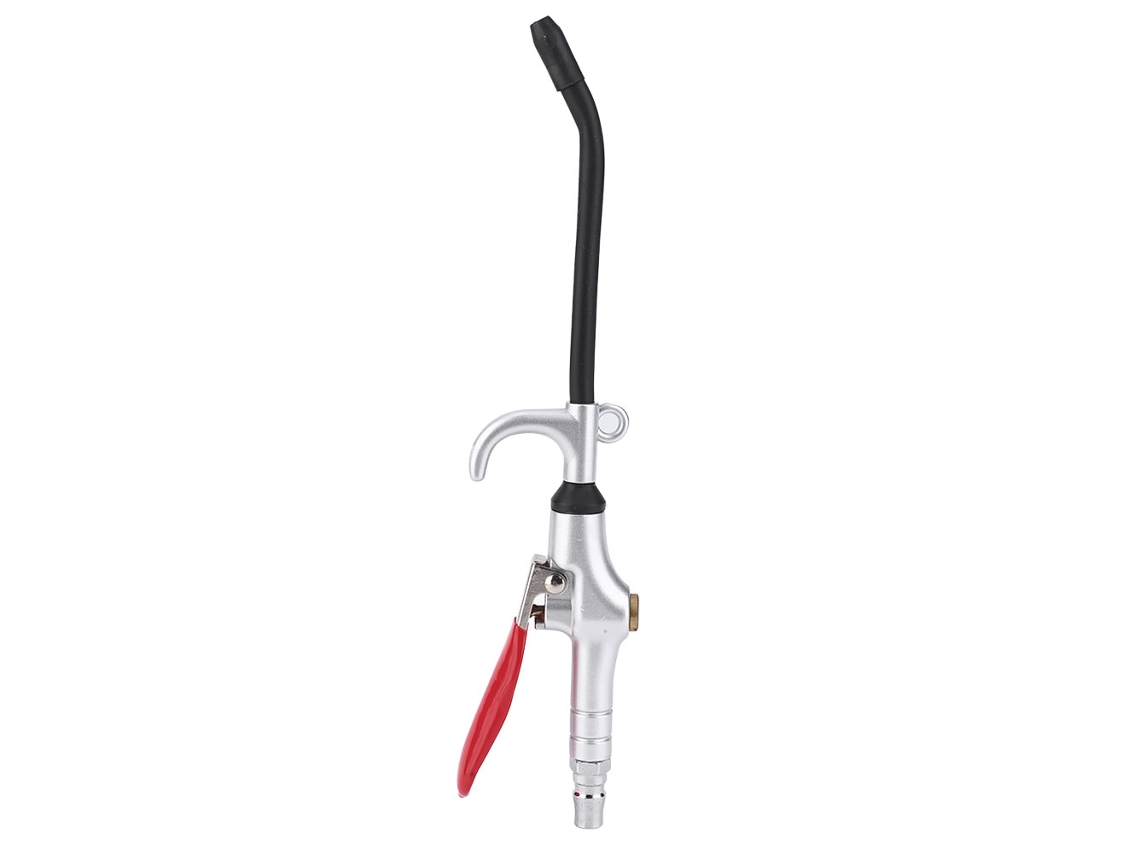 Pistola de limpieza de acero inoxidable con soplador neumático de doble gancho para piezas de maquinaria
