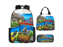Mochila de tres piezas de Roblox 10*