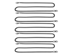 5 Pcs Corrente de Controle de Alumínio 1m Diy para Joias Pulseiras Colares Prata Preto