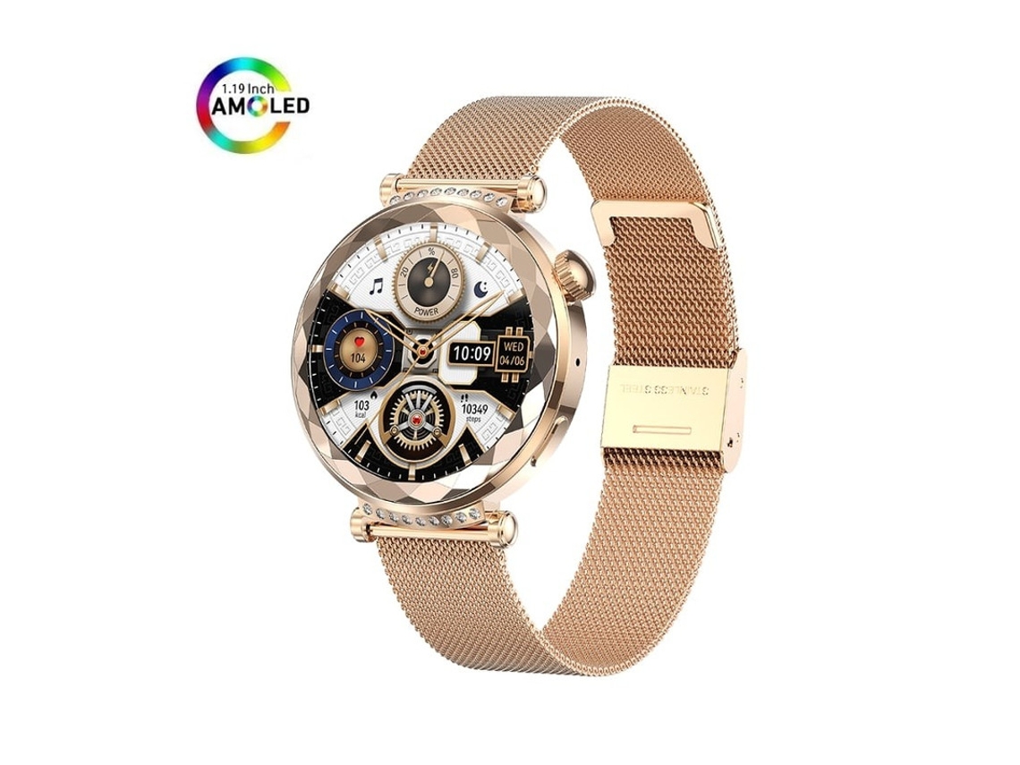 Reloj inteligente Hk88 AMOLED con llamadas Bluetooth, de moda, Bestvite (rosa)