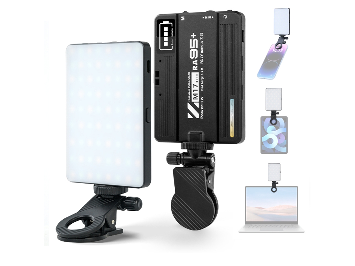 2026yncm-luz Led Mini Para Vídeo, Luz De Conferencia Clip Para Laptop, Pc Y Teléfonos Inteligentes (iphone)