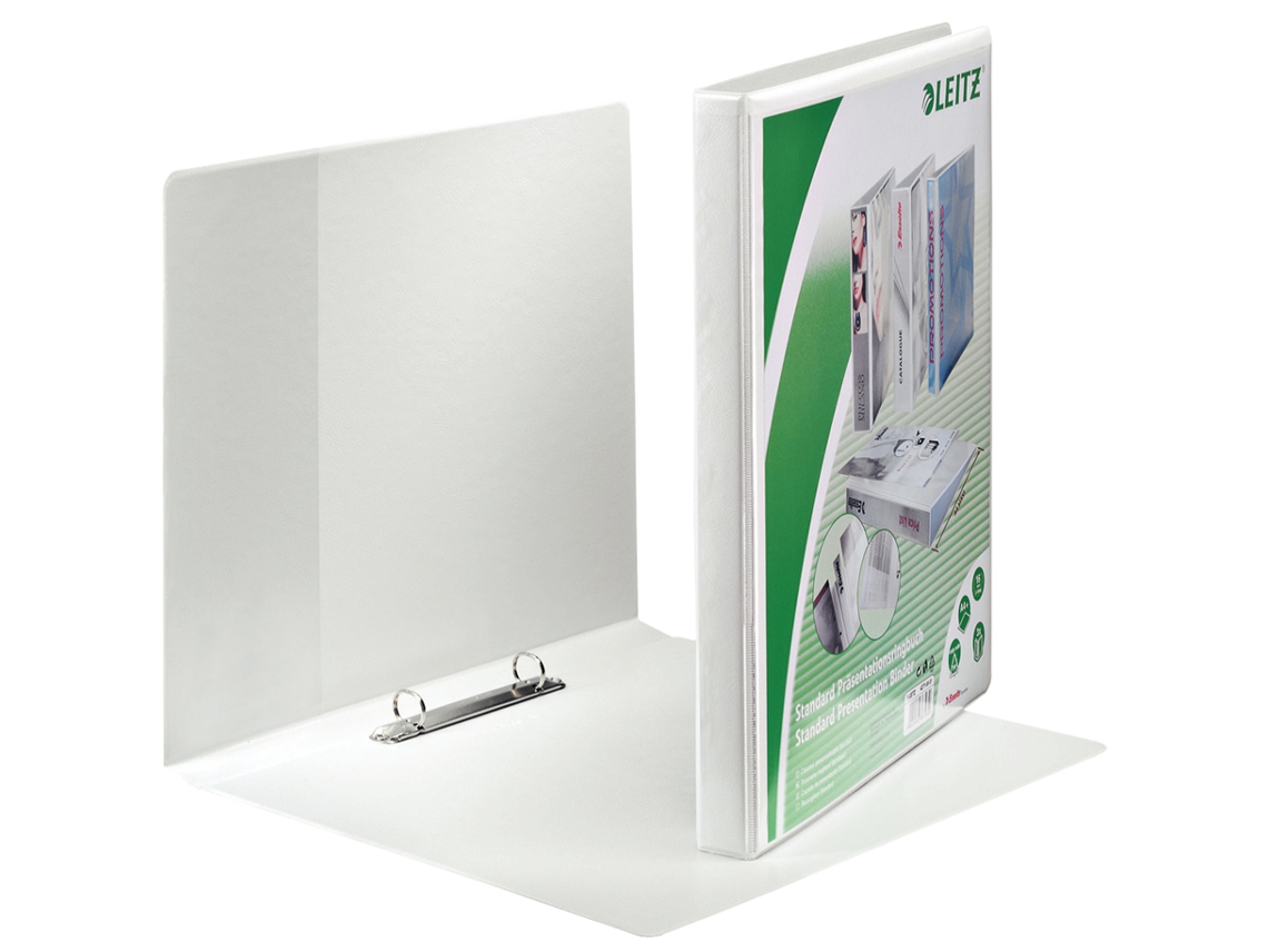 Carpeta de Presentación LEITZ Ancho Extra A4 Blanca 2 Anillos en D