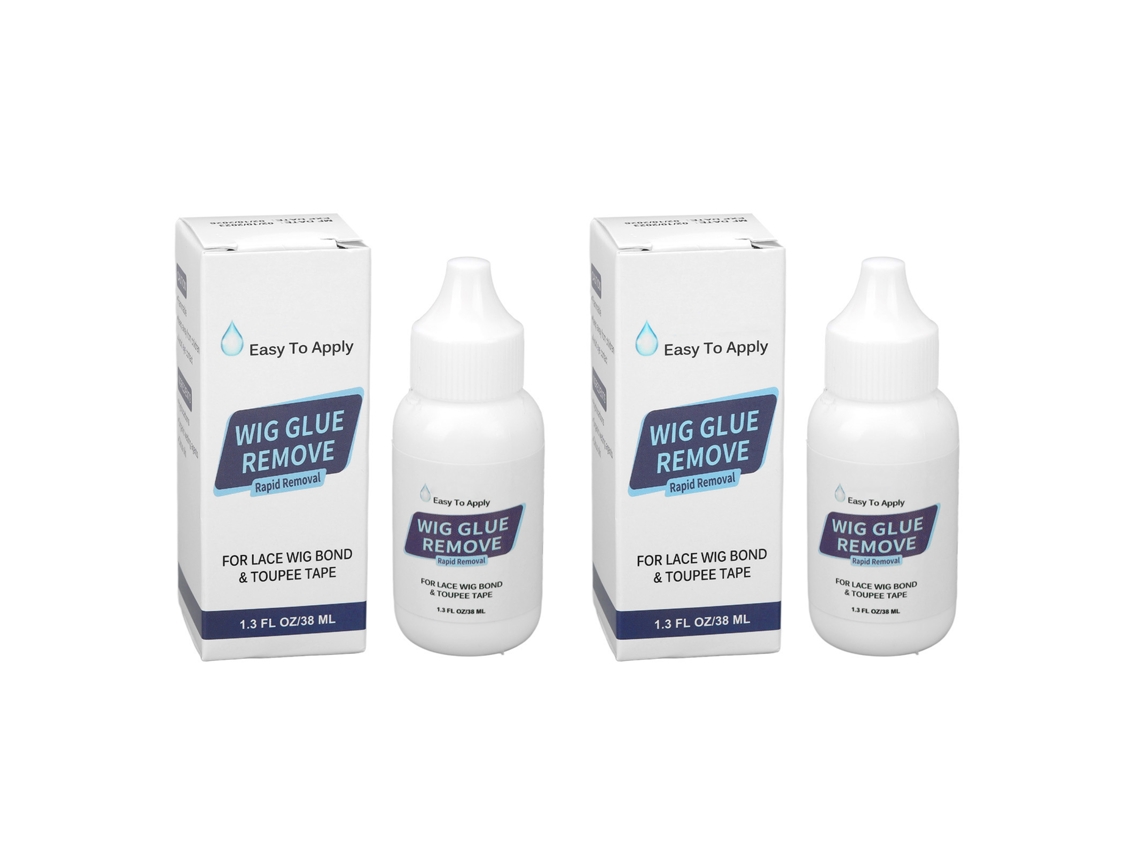 2 Unidades Removedor De Pegamento Para Pelucas Seguro Y Suave 38ml Para Extensiones De Pelo