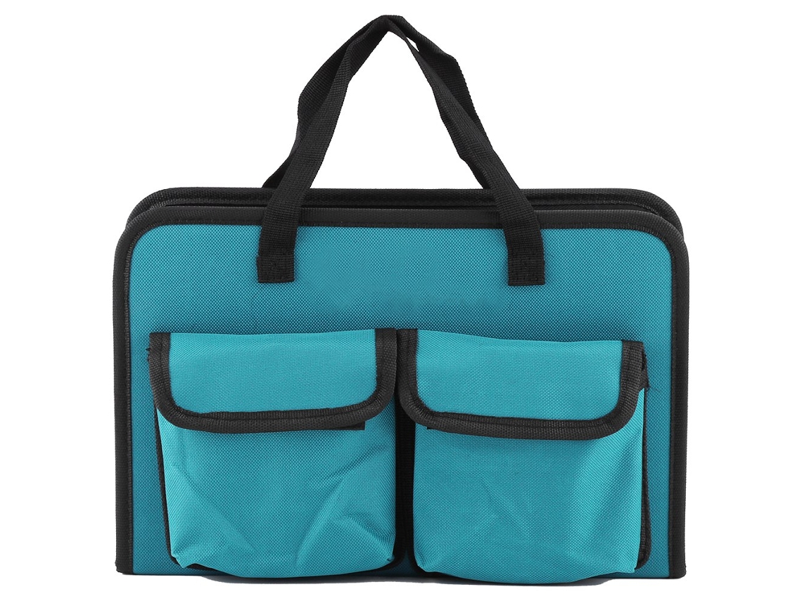 Bolsa de almacenamiento de herramientas para electricistas, mochila práctica con bolsillos y soporte para herramientas (grande)