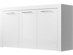 Aparador MÓVEIS BONITOS Nelia (Blanco - 144x42x80 cm)