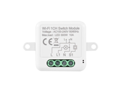 Módulo Interruptor Wifi Inteligente Mini Con Control Por Voz, App Y Función De Temporización