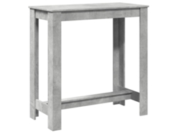 Maison Exclusive - Mesa Alta De Bar Madera Ingeniería Gris Hormigón 102x50x103,5cm